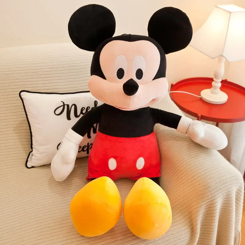 Boneco Mickey Short (Vermelho) Bonecas Pelúcia Minnie Vermelha  Mickey Tamanho 50cm