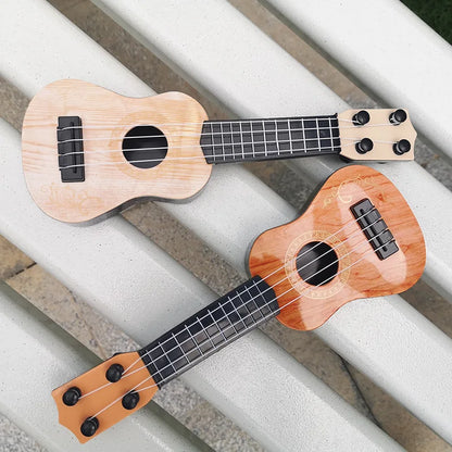 Decorações de instrumentos musicais Mini Guitarra 4 Cordas