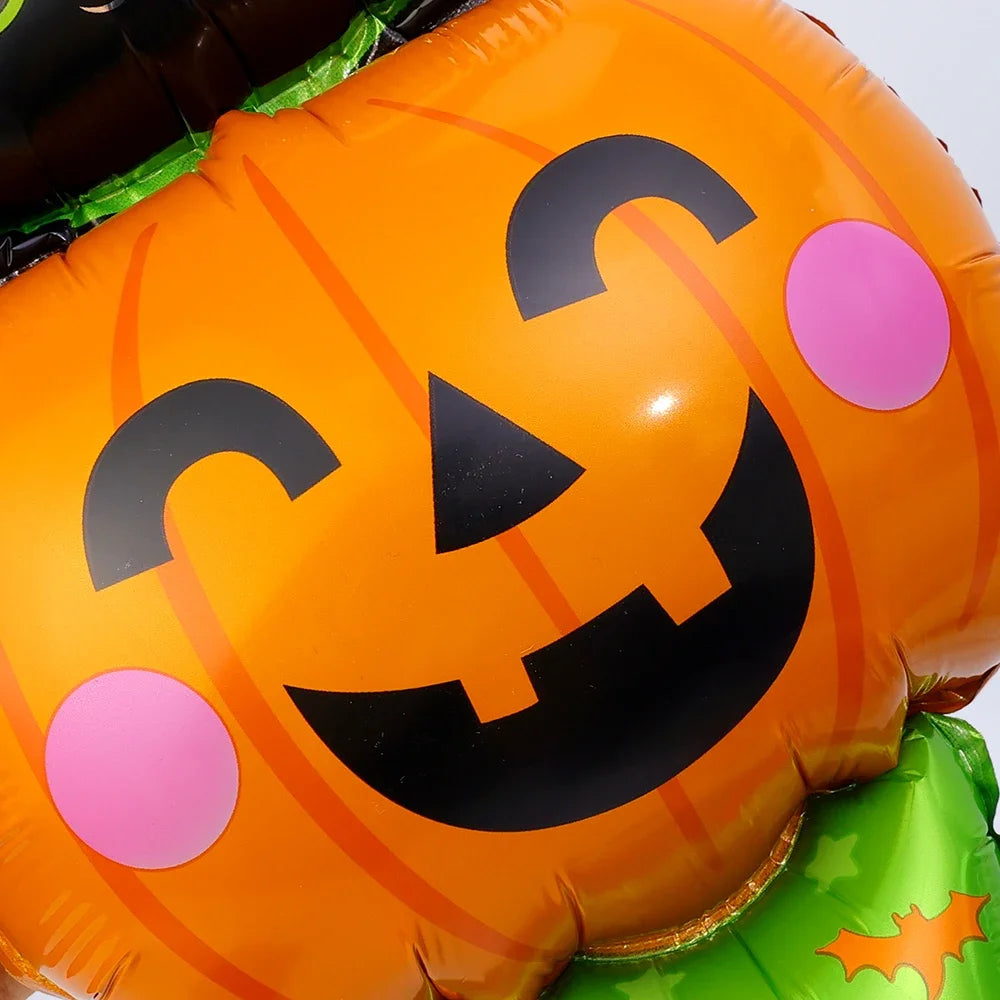 Balão portátil de Halloween, bastão de abóbora, morcego, vampiro, fantasma, múmia