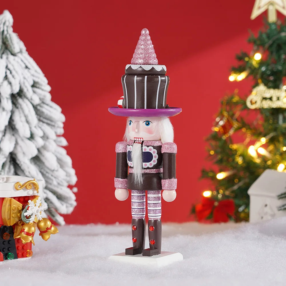 Soldado quebra-nozes de madeira natal quebra-nozes ornamento fantoche artesanato