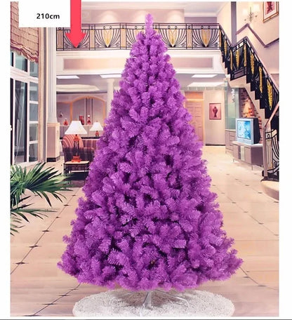 Árvore de Natal roxo premium de 5 metros, árvore de Natal artificial de PVC, (roxo, 5 Metros)