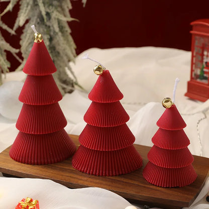 Vela de árvore de Natal 1 peça de velas Natal velas de cone de árvore Natal inverno vela