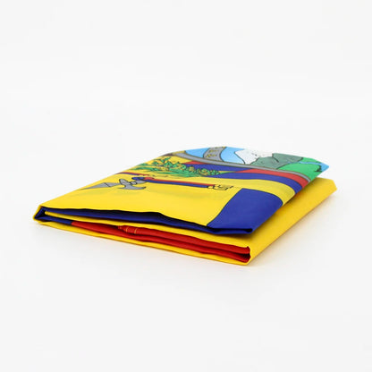 Copa do Mundo Bandeira do Equador | 9,5 x 1,5 m | Bandeira do país, interior/exterior, cores