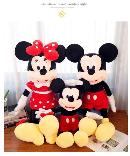 Mickey e Minnie Pelúcia Infantil Disney Mickey Mouse com Mecanismo de Luz