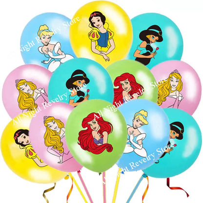 Bela Branca de Neve Cinderela Disney Princesa Balões de Látex Decoração