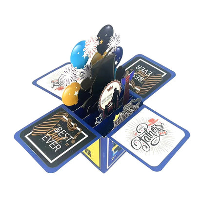 Cartões Melhor Mãe Caixa de Presente 3D Pop Up Cartão de Felicitações - Dia das Mães