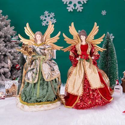 Anjo Enfeite Decoração De luxo Arvore de Natal 42 cm Arvore de Natal