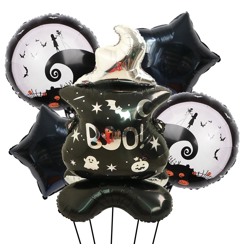 Decoração de balões de Halloween | Decoração de balão de aranha de abóbora Halloween