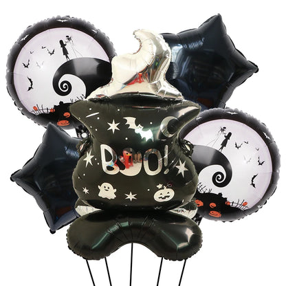 Decoração de balões de Halloween | Decoração de balão de aranha de abóbora Halloween