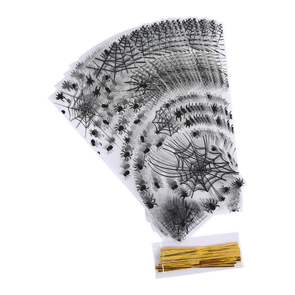 Sacolas de Celofane de Halloween, 50 Peças de Doces ou Travessuras Torções Halloween