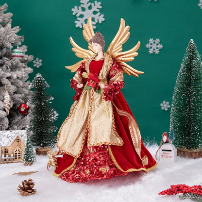 Anjo Enfeite Decoração De luxo Arvore de Natal 42 cm Arvore de Natal