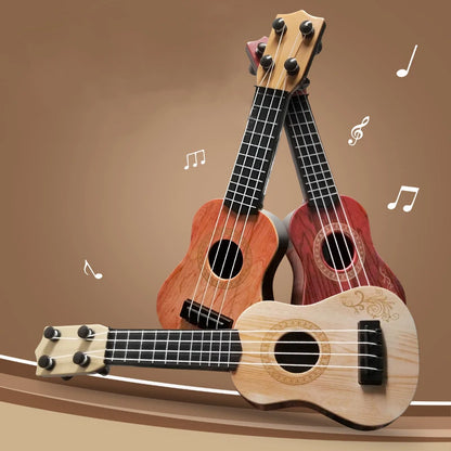 Decorações de instrumentos musicais Mini Guitarra 4 Cordas