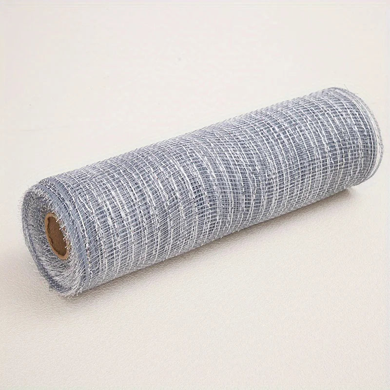 Decoração  malha 25,4 cm x 9 metros cada rolo, conjunto Robbin de malha metálica
