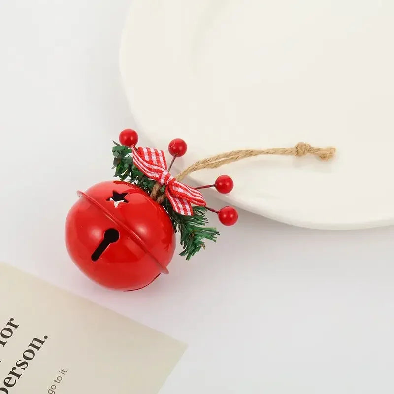 Sinos de Natal Tradicionais Ornamentos de Árvore Natal Sinos Trenó de Metal Decorações