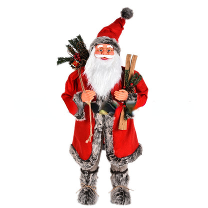 Papai Noel Grande Estatueta de Papai Noel Boneco de Papai Noel Estátua Ornamento Figura