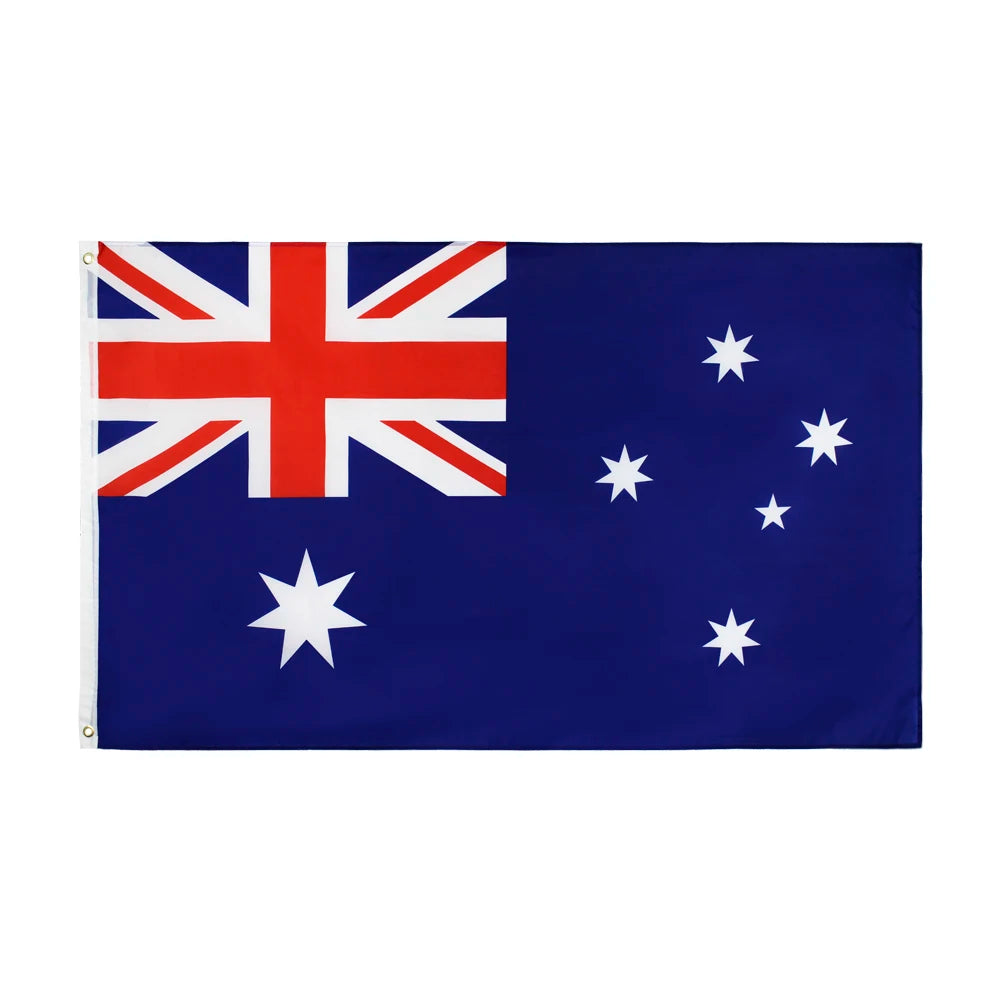 Bandeira Austrália Oficial 90 x 150 cm Grande com Costura Reforçada