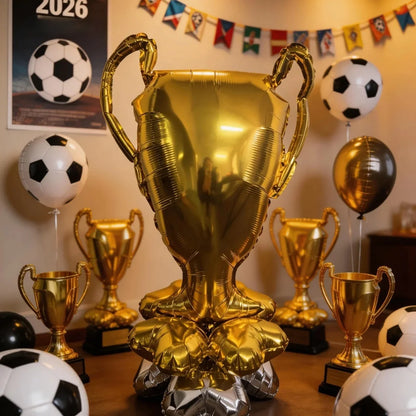 Balões Copa do Mundo 4 peças balões de futebol autônomos para decorações festa, balão