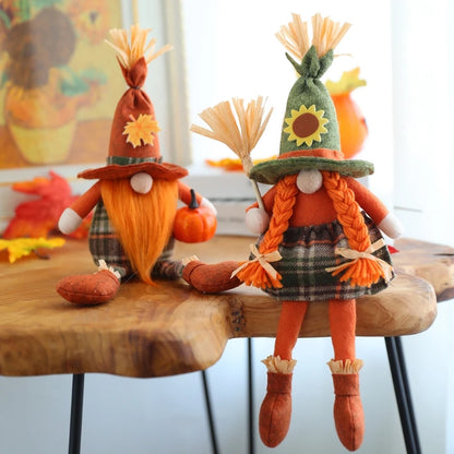 1 Peças Festa Junina decoração de anões de junino, boneca de gnomos de espantalho
