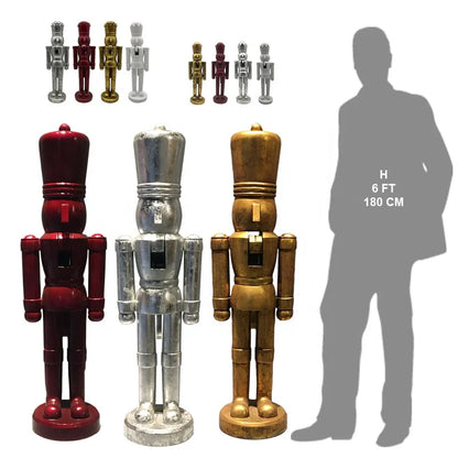 Soldados quebra-nozes de madeira Shopping , Soldado Quebra Nozes Vermelho Enfeite