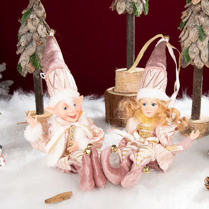 Bonecos de Elfo de Natal, 45cm Macios e Adoráveis enfeites Árvore de Natal Elfos Árvore Natal
