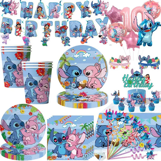 Kit Decoração Festa de Aniversário Infantil Stitch Doces