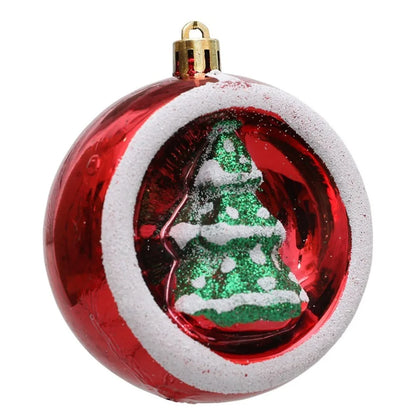 Natal 2 peças de decoração de árvore de Natal pequenas estatuetas de enfeite de Natal