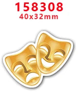 Plaquinha de Carnaval Decoração Plaquinhas De Carnaval Kit 10 Unidades P/enfeitar