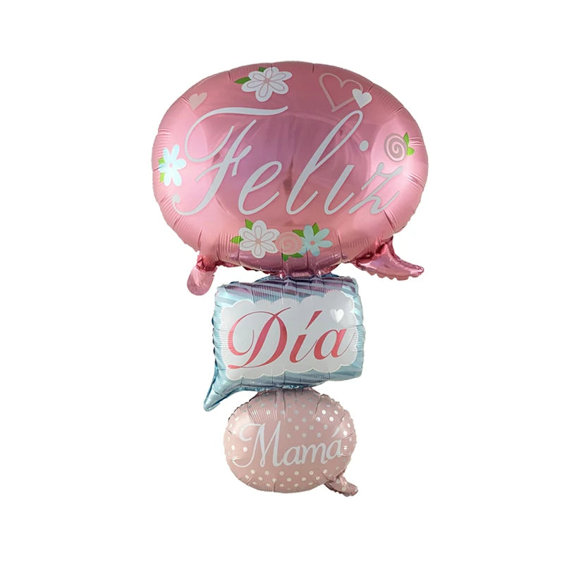 Feliz dia das mães balões de folha feliz dia mama balão decorações da mãe