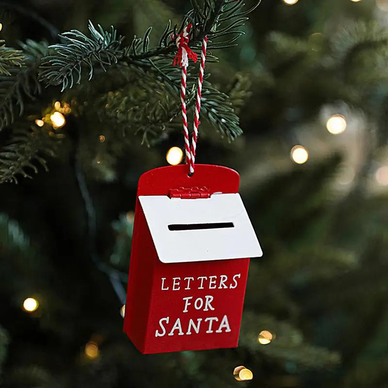 Caixas de cartão de Papai Noel | Caixas de envelope rústicas Porta-cartões de metal