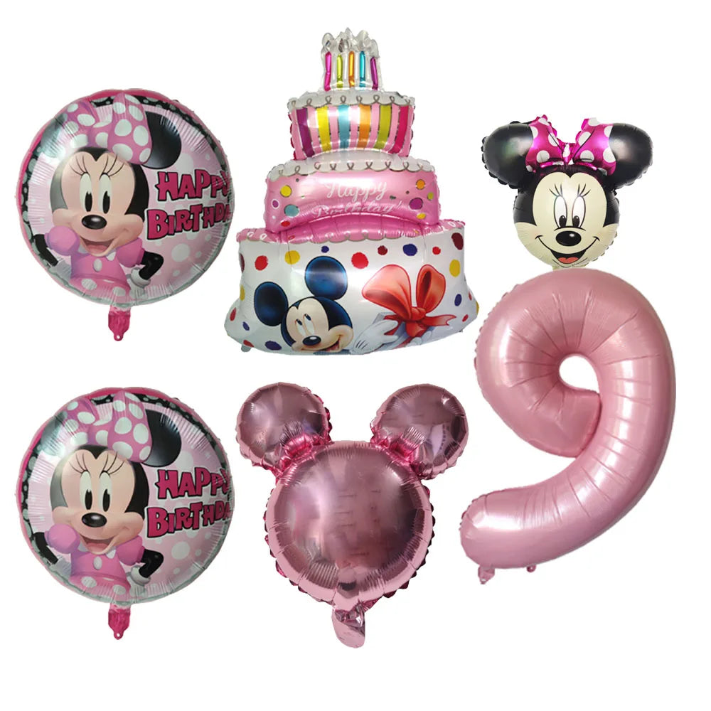 Disney Minnie Mouse Balão de alumínio redondo - (45,7 cm) 1 peça - decoração