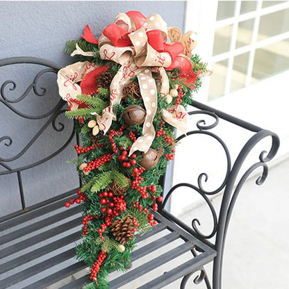 Guirlanda de videira artificial de Natal 60cm Enfeite natalino guirlanda rattan