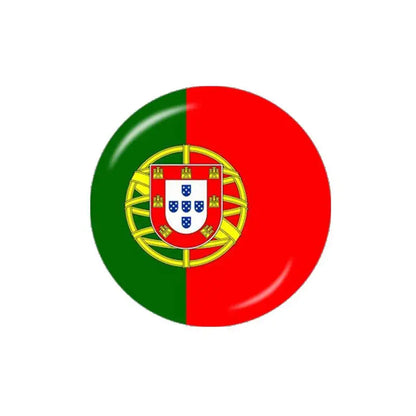 Cabochão de vidro fotográfico plano e redondo Copa do Mundo