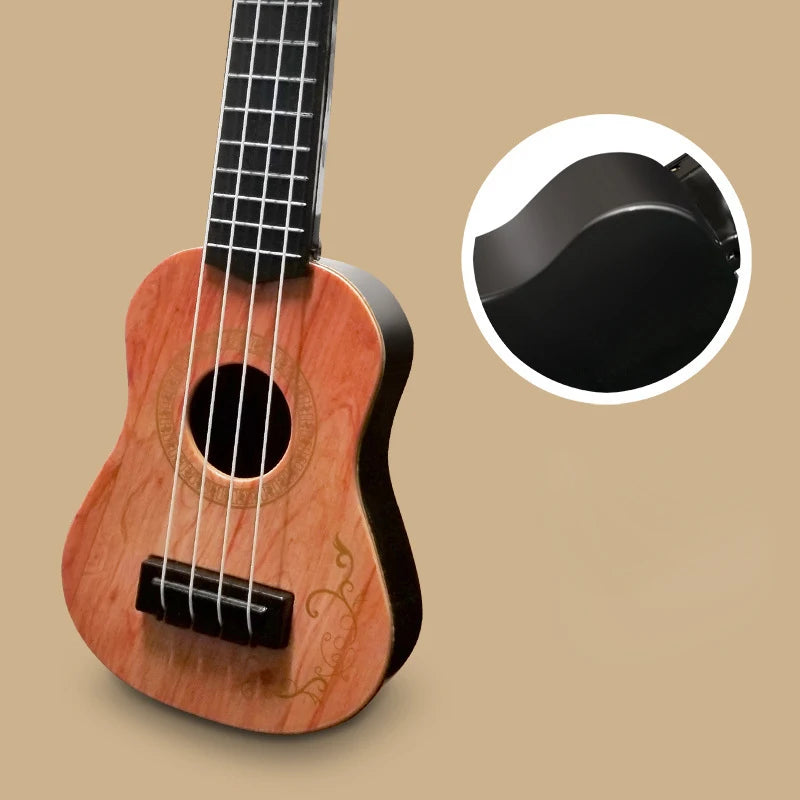 Decorações de instrumentos musicais Mini Guitarra 4 Cordas