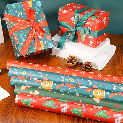 Papel kraft Natal Papel de Presente de Natal do Papai Noel, Embalagem de Presentes Kraft