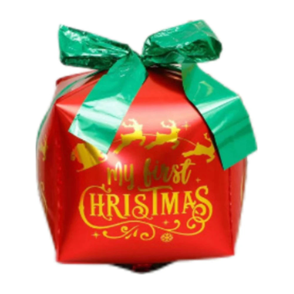 Kit de Balões de Natal, Decoração de Natal com Papai Noel e Boneco de Neve e Presente