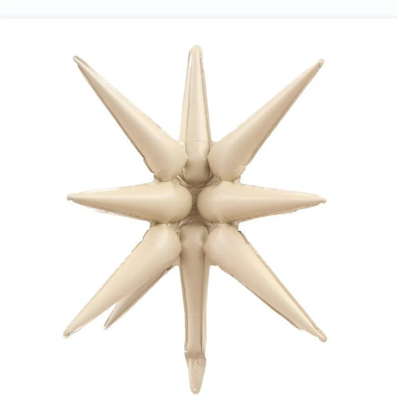 Kit 5 Balão Estrela 14 Pontas Grande 22 Polegadas 67cm. Balão Estrela