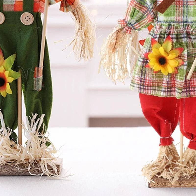 Kit Boneco Espantalho Decorativo Para Festa Junina - Januário E Lindinha 37cm - 1 Un.
