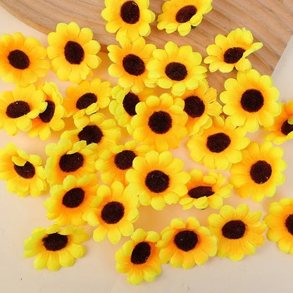 Enfeite Girassol para Festa Junina flores artificiais de girassol com hastes, plantas artificiais