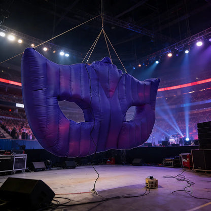 Máscara Veneziana Inflável ou Balão Inflável de Suspensão/Parede em Formato de Máscara de Carnaval