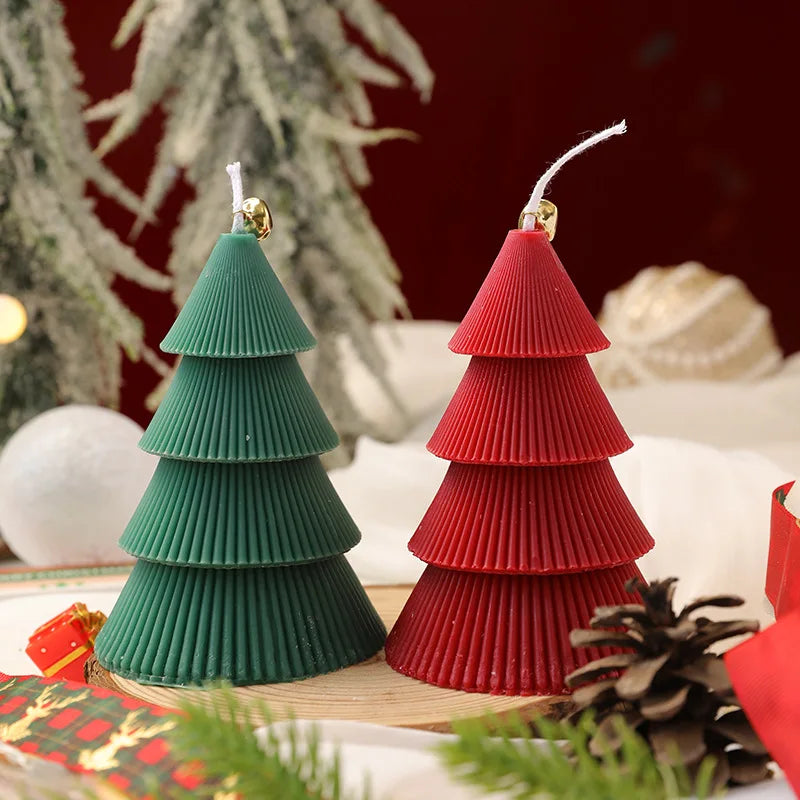 Vela de árvore de Natal 1 peça de velas Natal velas de cone de árvore Natal inverno vela