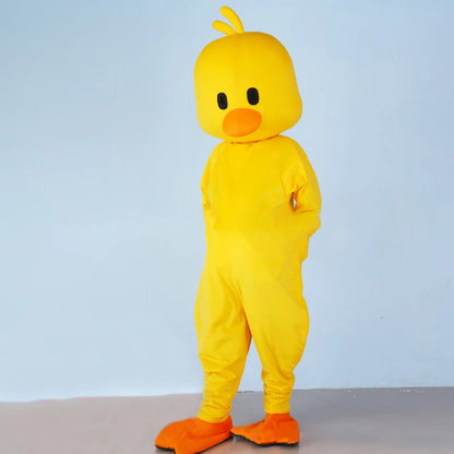Fantasia Adulto Pintinho Amarelinho Amarela - Terno de Pintinho Amarelo de Corpo Inteiro Adulto