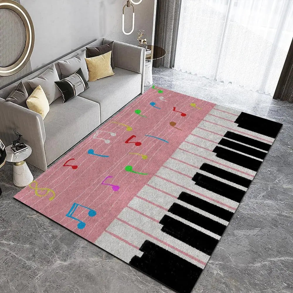 Tapetes de Área Retangular Dobrável, Antiderrapante, Tapete Moderno Sala Estar Decoração