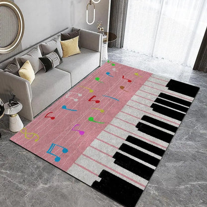 Tapetes de Área Retangular Dobrável, Antiderrapante, Tapete Moderno Sala Estar Decoração