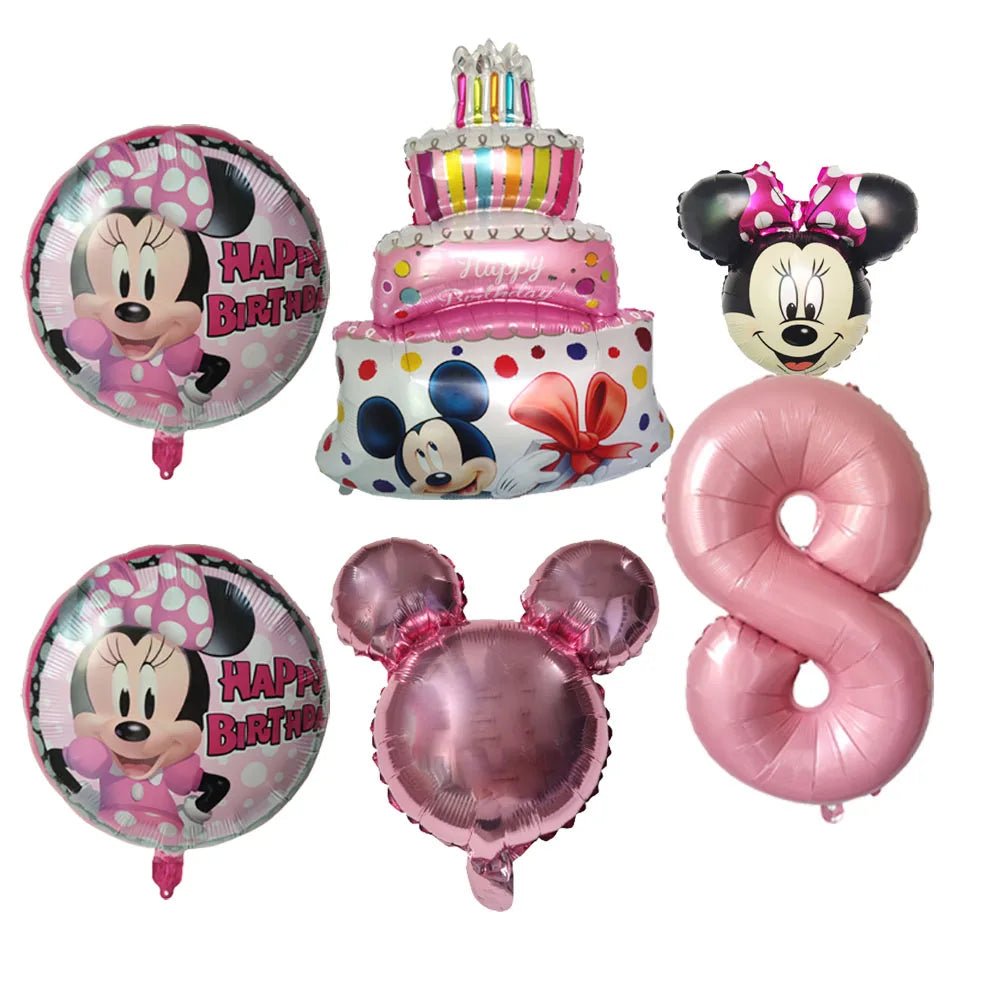 Disney Minnie Mouse Balão de alumínio redondo - (45,7 cm) 1 peça - decoração