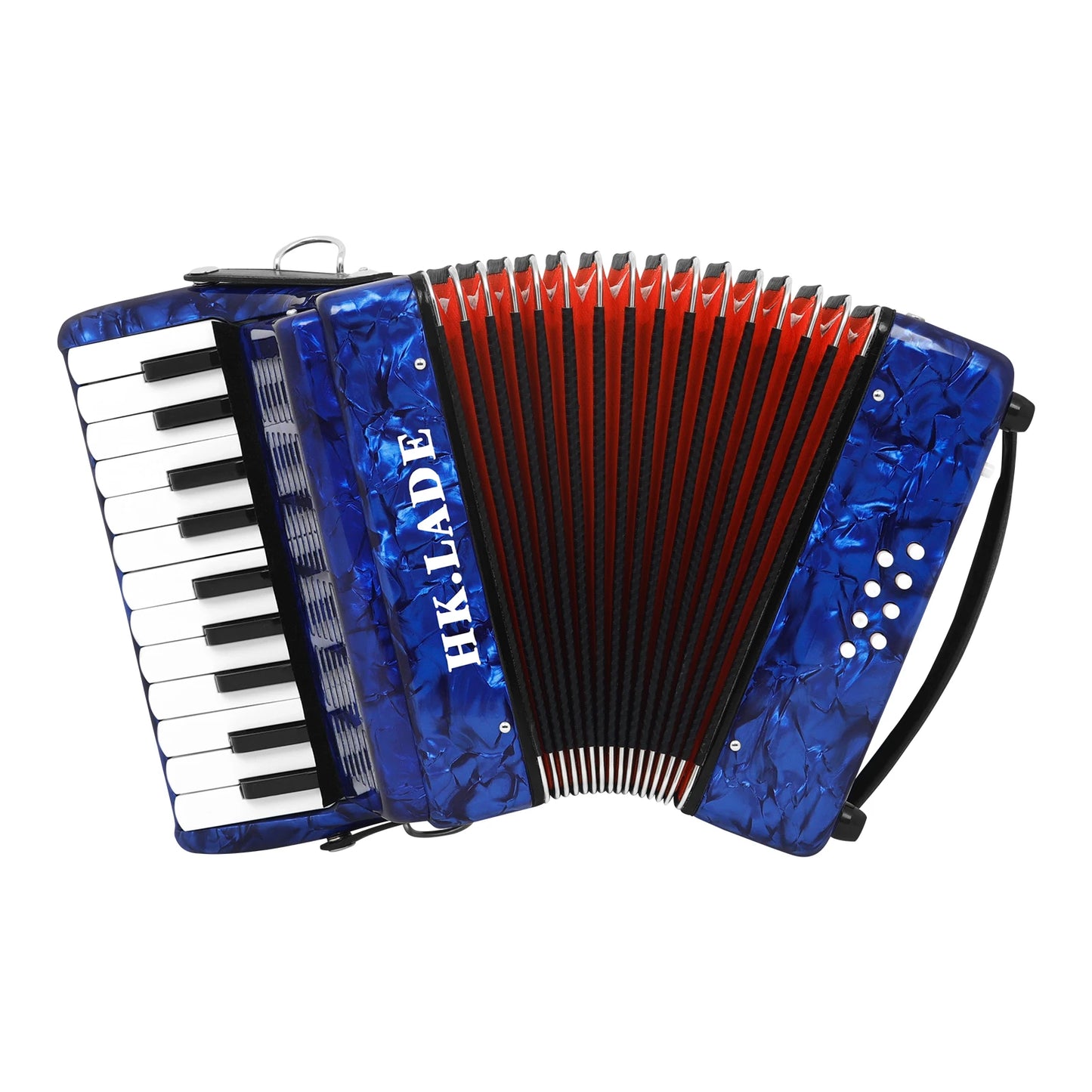 Acordeon profissional, instrumento musical de acordeon com 22 teclas, 48 Teclado