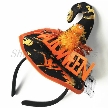 Tiara de Bruxa para Fantasia de Halloween, Acessório de Cabelo para Fantasia Halloween