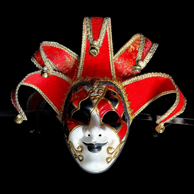 Máscara de baile de máscaras veneziana, máscara facial completa, máscara cosplay