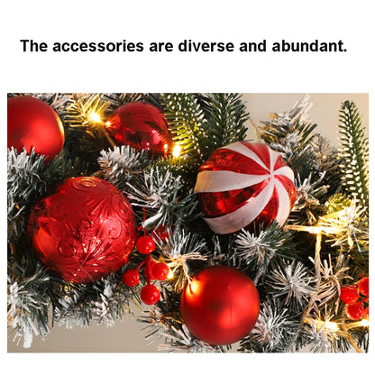 Guirlanda de Natal, guirlanda de Natal festão com laços, guirlanda de porta para paredes