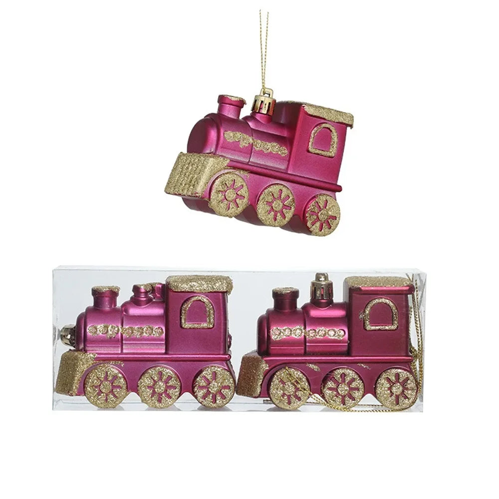 Kit enfeites coloridos árvore de Natal Pingentes De Enfeites De Natal De Plástico Decoração