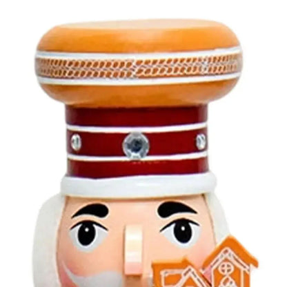 Boneco Quebra-Nozes do Chef de Gengibre - Tema de Pão de Gengibre Madeira Decoração